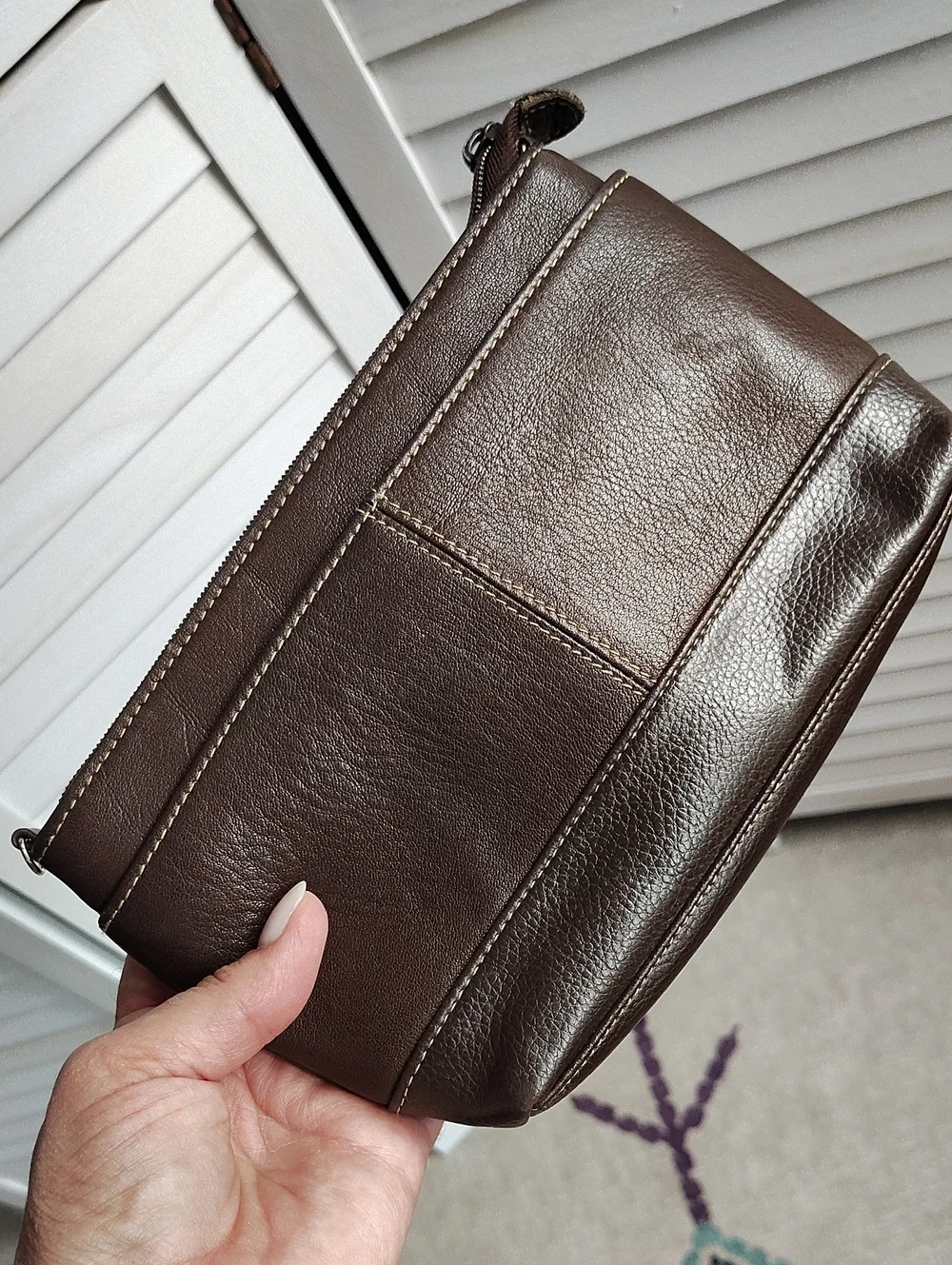 Vintage Leather Wallet/ Clutch
